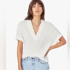 XIRENA AVERY TOP WHITE SIZE S